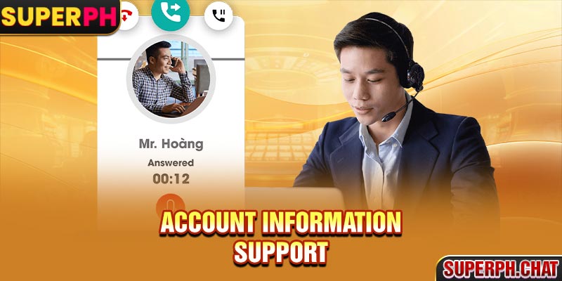 Account information support