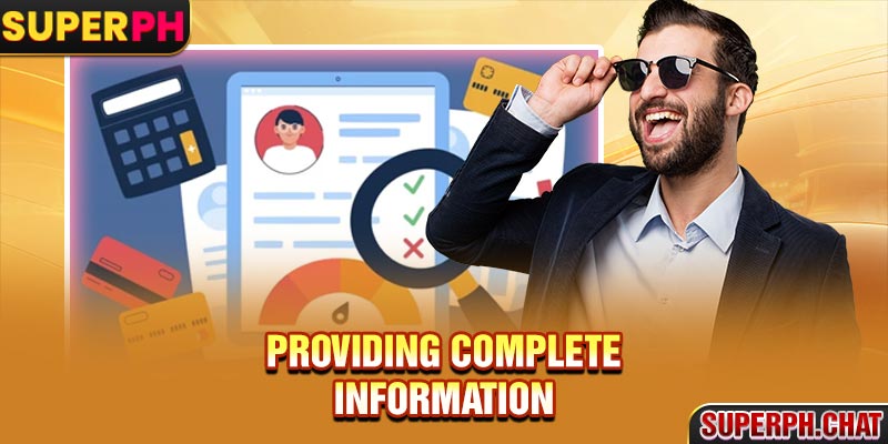 Providing complete information